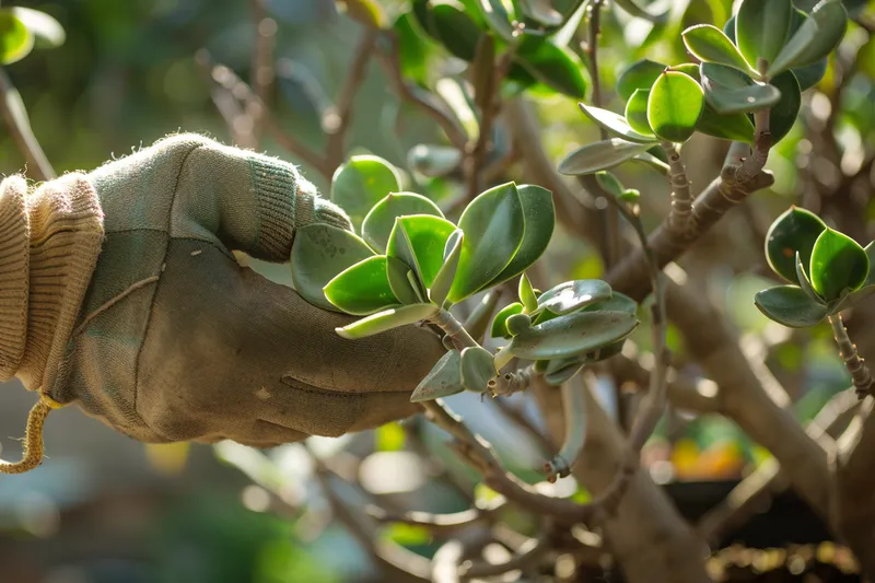 como podar un arbol de jade